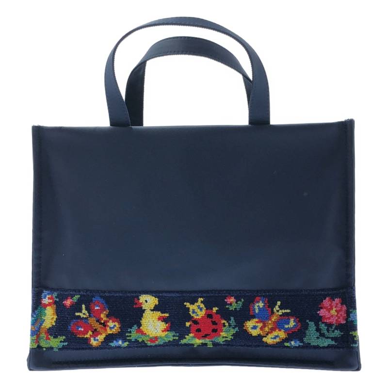 【美品】 FEILER / フェイラー | × VERY 学校フェイラー スクエア ミニバッグ | ネイビー | レディースのサムネイル