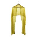 mina perhonen ミナペルホネン エンブロイダリー 装飾 ストール 小物 ストール イエロー 古着