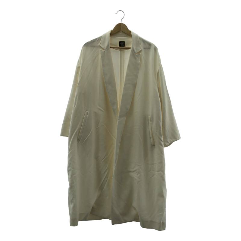 Deuxieme Classe / ドゥーズィエムクラス | ウラナシ トリアセ ジョーゼット オーバー コート | ホワイト | レディース