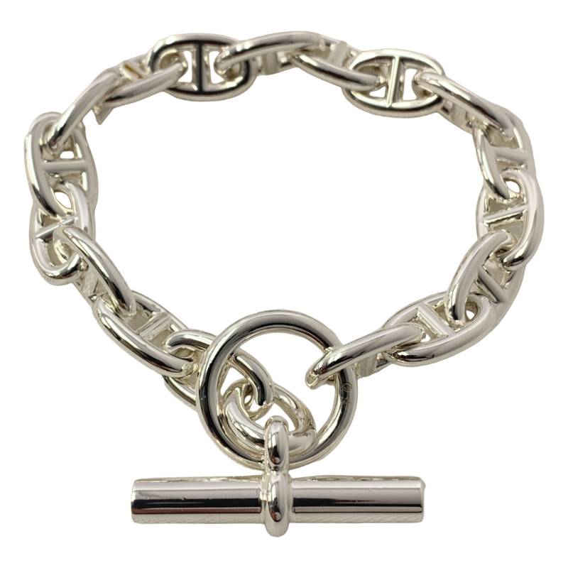 【新品】 HERMES / エルメス | Chaine d'Ancre シェーヌダンクルMM SV925 ブレスレット 17コマ | シルバー | メンズ