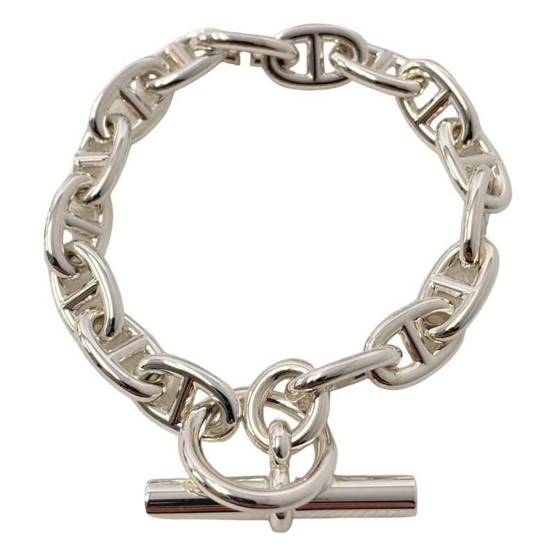 【新品】 HERMES / エルメス | Chaine d'Ancre シェーヌダンクルMM SV925 ブレスレット 16コマ | シルバー | メンズ