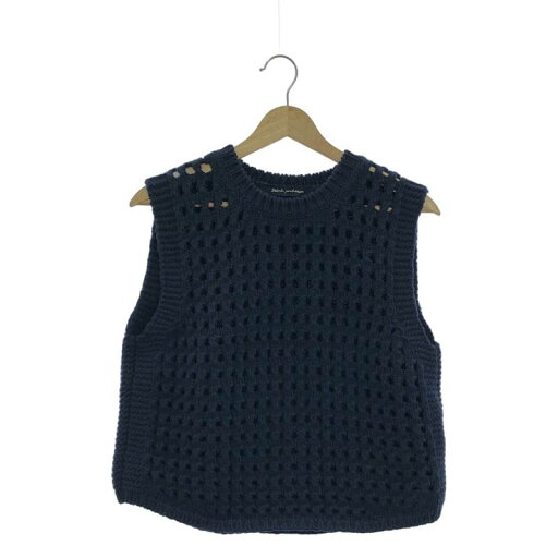 【美品】 mina perhonen / ミナペルホネン | 2021AW | gasse / ニット ベスト プルオーバー | 38 | ネイビー | レディース 【美品】 mina perhonen / ミナペルホネン | 2021AW | gasse / ニット ベスト プルオーバー | 38 | ネイビー | レディース