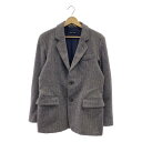 FRANK LEDER / フランクリーダー | HERINGBONE WOOL JACKET ヘリンボーン ウール テーラードジャケット | S | グレー | メンズ