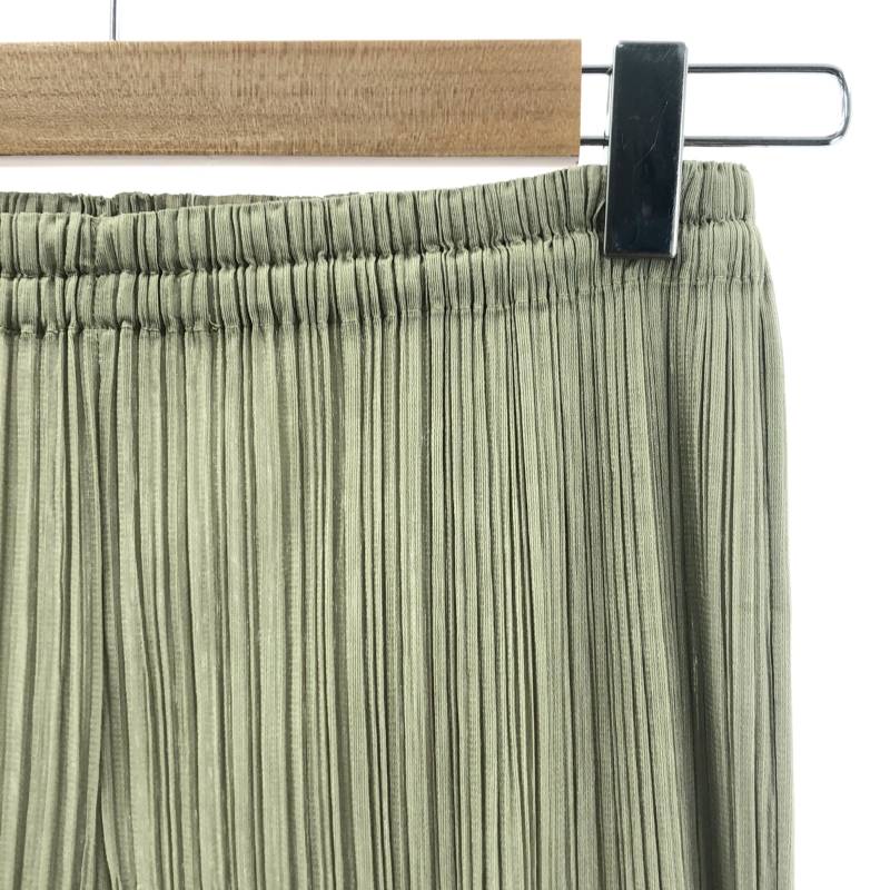 PLEATS PLEASE ISSEY MIYAKE / プリーツプリーズイッセイミヤケ | プリーツ イージーパンツ | 3 | グリーン系 | レディース