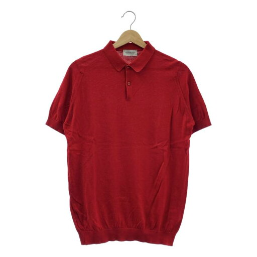 JOHN SMEDLEY / ジョンスメドレー | シーアイランドコットン ニット ポロシャツ | M | レッド | メンズ JOHN SMEDLEY / ジョンスメドレー | シーアイランドコットン ニット ポロシャツ | M | レッド | メンズ