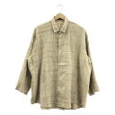 semoh / セモー | ワイド シルク 長袖 シャツ | 2 | NATURAL / ナチュラル | メンズ
