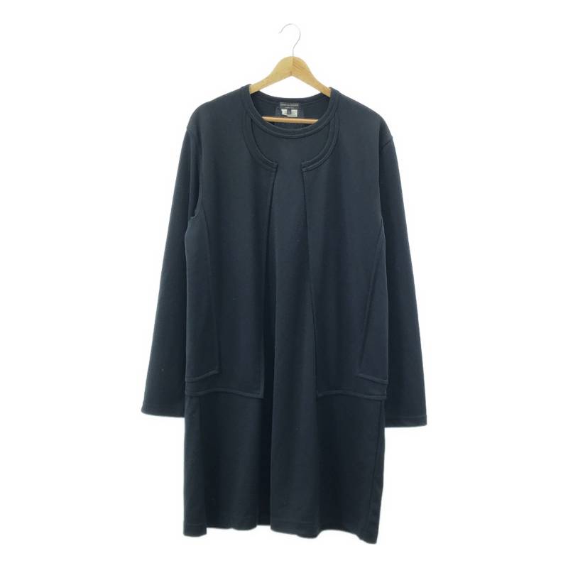 コムデギャルソンオムプリュス　ベストドッキングシャツ　異素材　黒　Ｓ コムデギャルソンオムプリュス ベストドッキングシャツ 異素材 黒 S