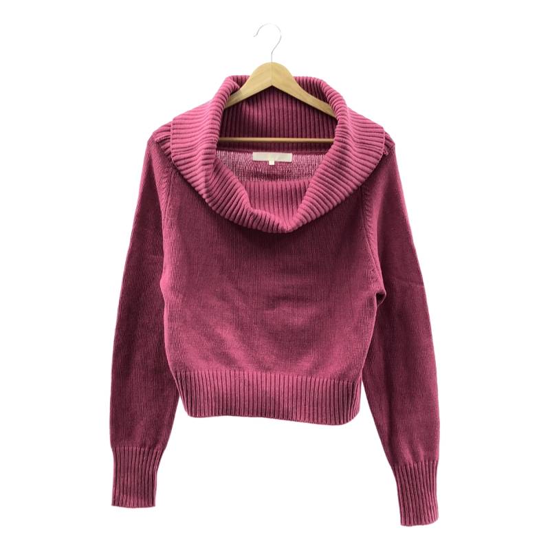 【美品】 forget-me-nots / フォーゲットミーノッツ | 2024AW | Off Shoulder Knit オフショルダー コットンニット | F | ピンク | レディース