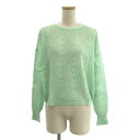 【美品】 mina perhonen / ミナペルホネン | 2024SS | tulip / チューリップ リネン コットン ニット プルオーバー | 40 | mint | レディース