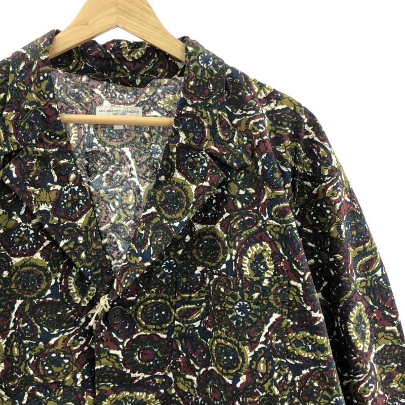 【新品】 Engineered Garments / エンジニアドガーメンツ | 2023SS | LOITER JACKET COTTON BATIK バティック柄 ロイタージャケット | S | オリーブ | メンズ
