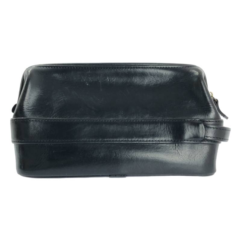 OHBA / 大峽製鞄 | レザー 枕ポーチ セカンド クラッチバッグ | ブラック | メンズ