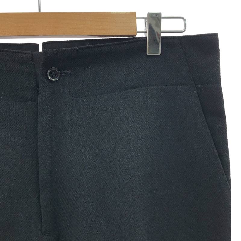 YOHJI YAMAMOTO / ヨウジヤマモト | ウール アルパカ カットオフ 7分丈 パンツ | 3 | ブラック | メンズ