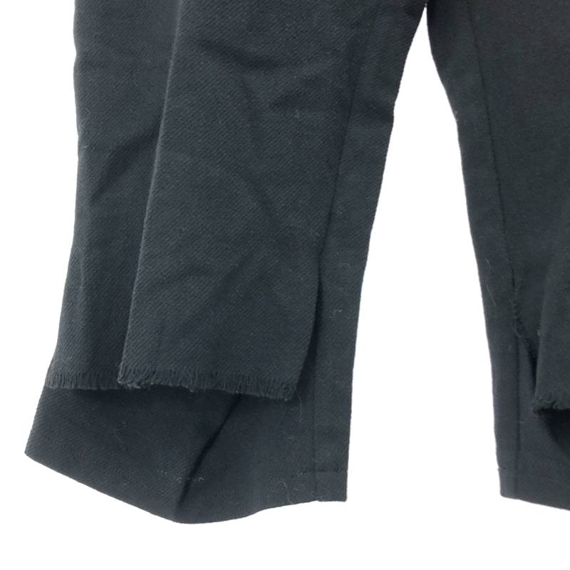 YOHJI YAMAMOTO / ヨウジヤマモト | ウール アルパカ カットオフ 7分丈 パンツ | 3 | ブラック | メンズ