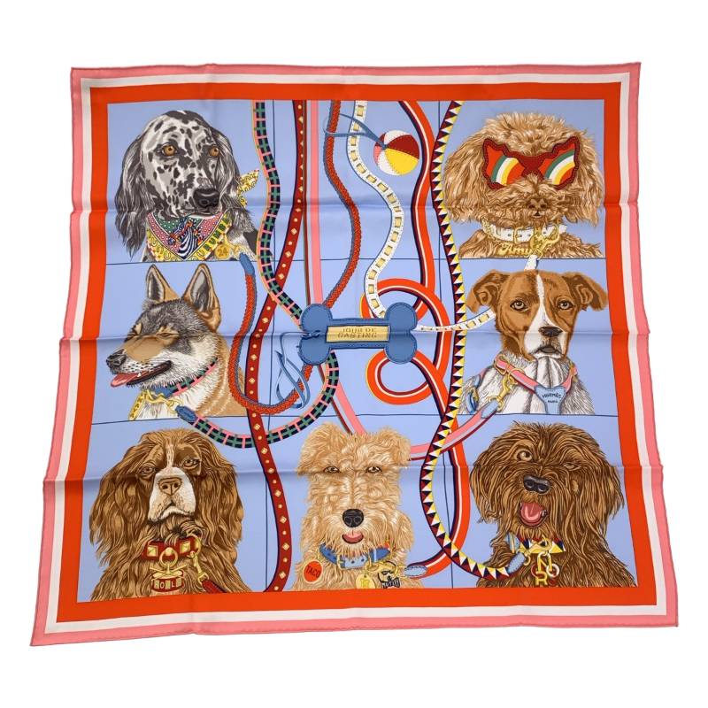 【美品】 HERMES / エルメス | 2025SS | カレ70 JOUR DE CASTING ジュール・ドゥ・キャスティング シルクスカーフ | マリン / ホワイト / レッドのサムネイル