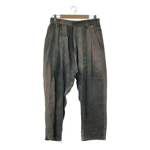 【美品】 ziggy chen / ジギーチェン | 2024SS | Lea Ted Drop Crotched Trousers / 総柄 タック ワイド トラウザーズ パンツ | 46 | Lava | メンズ 【美品】 ziggy chen / ジギーチェン | 2024SS | Lea Ted Drop Crotched Trousers / 総柄 タック ワイド トラウザーズ パンツ | 46 | Lava | メンズ