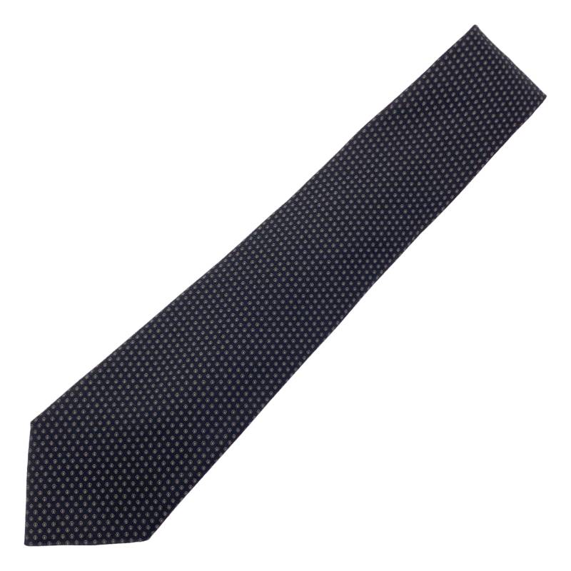 Y's for men / ワイズフォーメンヨウジヤマモト | 小紋柄 シルク ネクタイ | ブラック