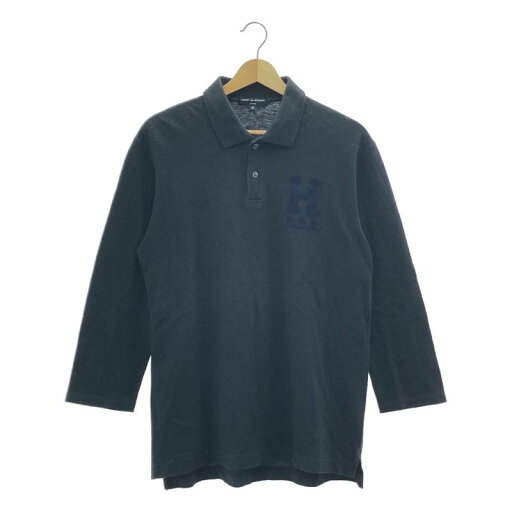 COMME des GARCONS HOMME / コムデギャルソンオム | 2012SS | コットン 製品染め パッチ ポロシャツ | S | ネイビー | メンズ COMME des GARCONS HOMME / コムデギャルソンオム | 2012SS | コットン 製品染め パッチ ポロシャツ | S | ネイビー | メンズ