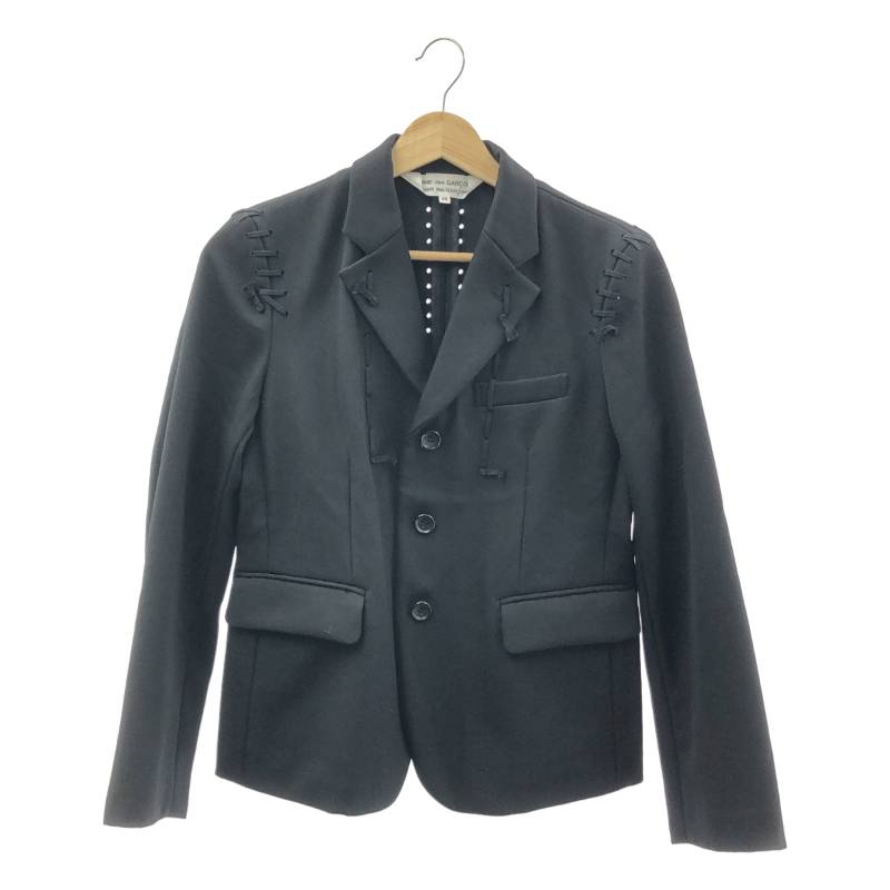 COMME des GARCONS COMME des GARCONS / コムコム | 2015AW | レースアップ テーラードジャケット | XS | ブラック | レディース
