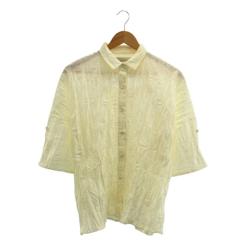 SOLOV ソロヴ リブ ロングスリーブ カットソー 2024AW イエロー Tops – SOLOV