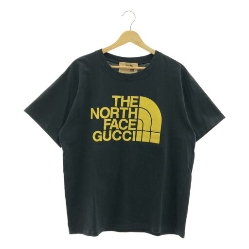 【美品】 GUCCI / グッチ | × THE NORTH FACE / ザノースフェイス ロゴ オーバー Tシャツ カットソー | XS | ブラック | メンズ 【美品】 GUCCI / グッチ | × THE NORTH FACE / ザノースフェイス ロゴ オーバー Tシャツ カットソー | XS | ブラック | メンズ