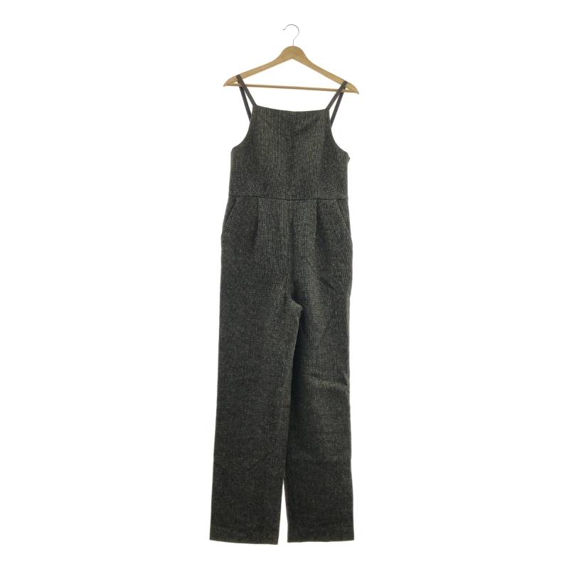 【美品】 AURALEE / オーラリー | 2022AW | WOOL HAIRLINE LIGHT TWEED OVERALLS ウール ヘアライン ライトツイード オーバーオール | ブラウン | レディース