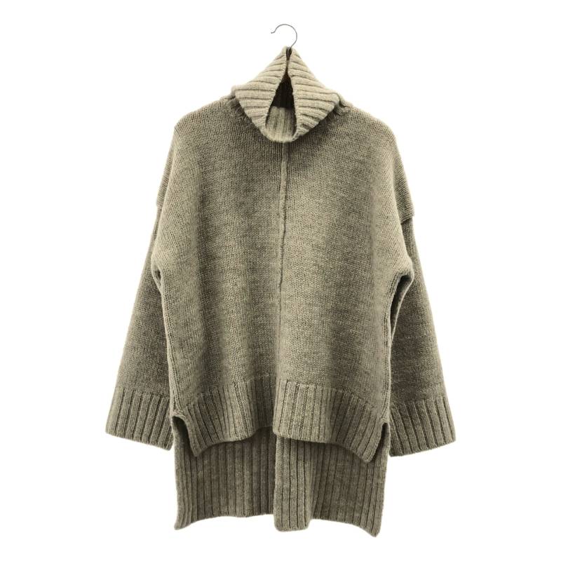 Lachement / ラシュモン | バックスリット タートルネックニット | F | グレージュ | レディース