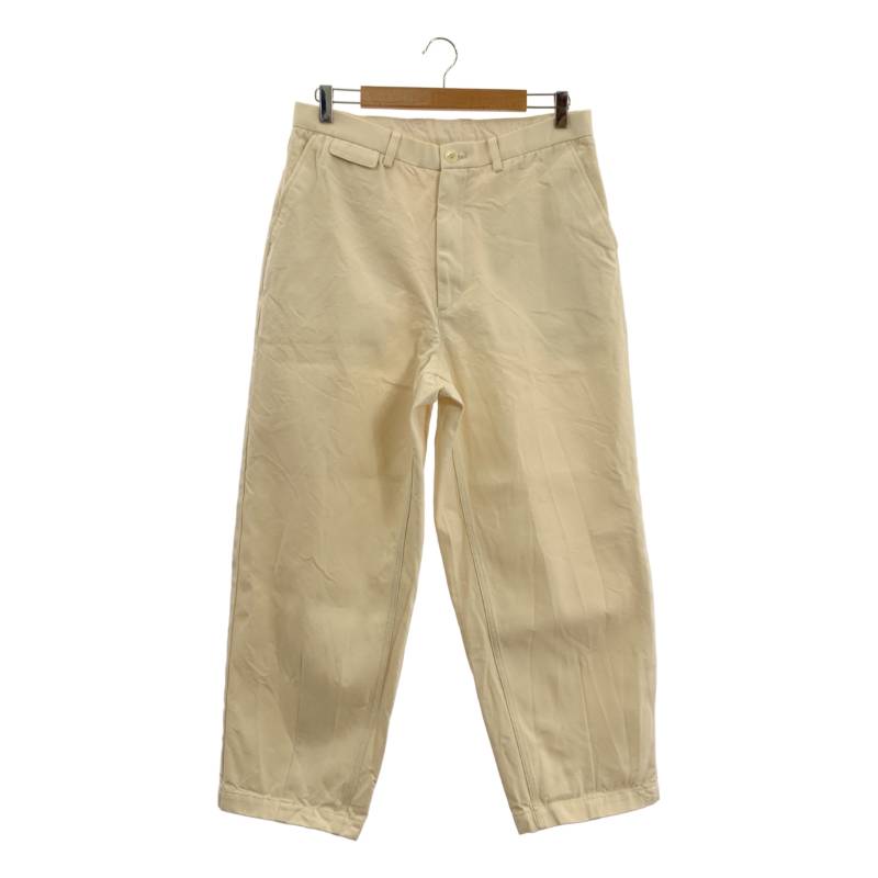 AFTER HOURS / アフターアワーズ | BAGGY PANTS コットン ウール バギーパンツ | 3 | アイボリー | メンズ