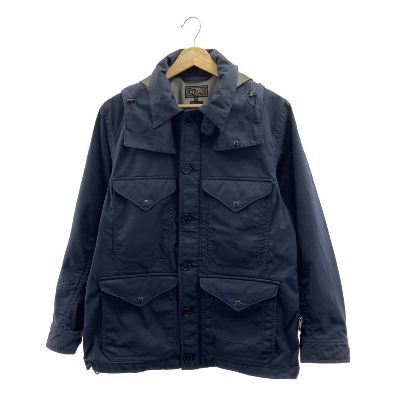 BEAMS PLUS / ビームスプラス | × GORE Windstopper Hooded Parka / マウンテンパーカー ジャケット | S | ネイビー | メンズ
