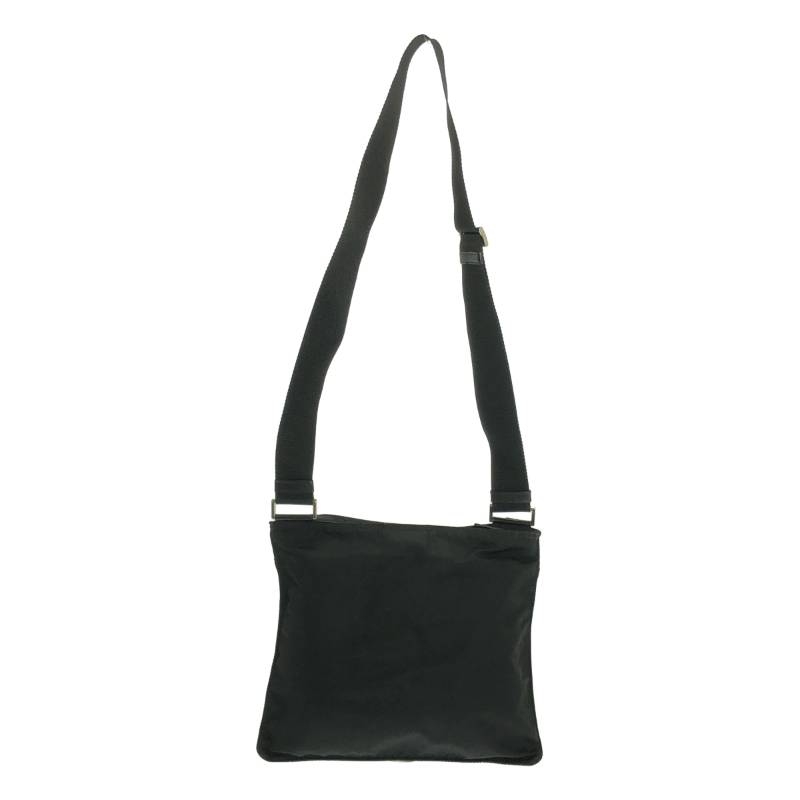 PRADA / プラダ | ナイロン トライアングルロゴ ショルダーバッグ | ブラック | レ...