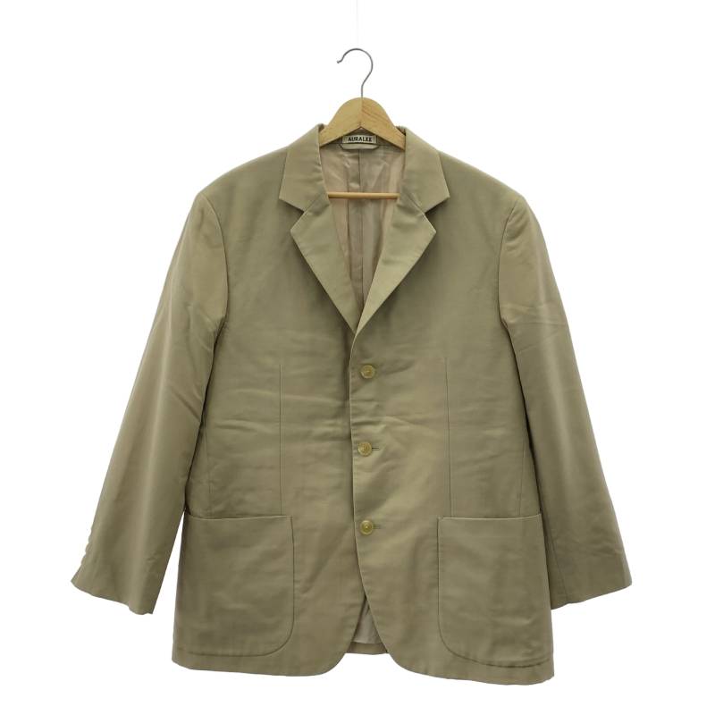 AURALEE / オーラリー | TROPICAL WOOL KID MOHAIR JACKET モヘア ジャケット | 4 | ベージュ | メンズ