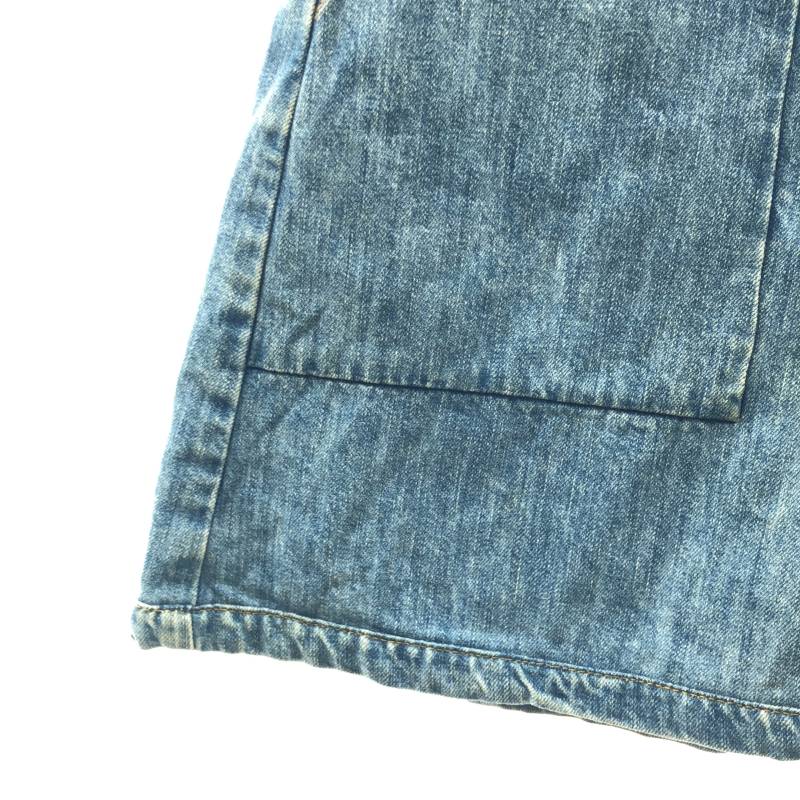 Chloe / クロエ | ヴィンテージ加工 サイドジップ デニム スカート | 40 | インディゴ | レディース