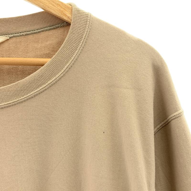 AURALEE / オーラリー | 2021SS | SUPER HIGH GAUZE NAPPED SWEAT P/O / オーバーシルエット カットソー | 4 | ベージュ | メンズ
