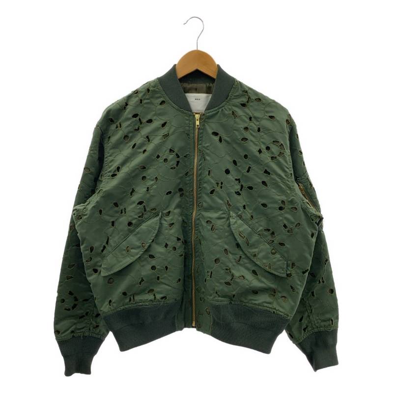 【美品】 TOGA PULLA / トーガプルラ | Nylon twill embroidery blouson / エンブロイダリー ブルゾン ジャケット | 36 | カーキ | レディース(4)