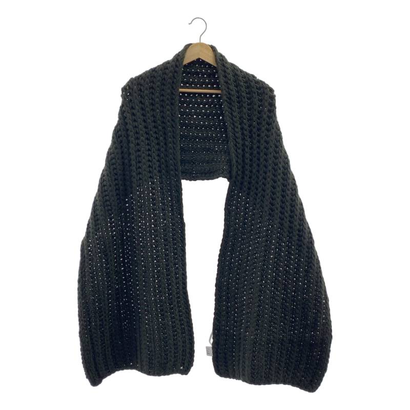 【美品】 ASAUCE MELER / アソース メレ | スーパーローゲージ チャンキーニットストール マフラー ユニセックス | グレー | レディース(4)