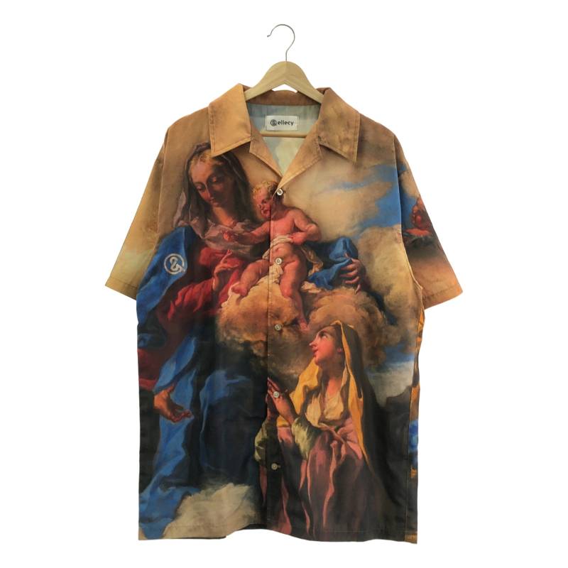 ＆ellecy アンドエルシー　ブラウス 中古・古着通販】&ellecy (アンドエルシー) 和柄シャツ ブルー