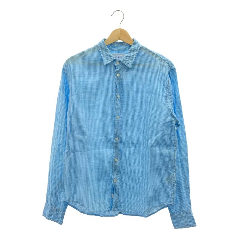 希少Sサイズ✨フランクアンドアイリーン ギンガム クリンクル シワ加工 コットン Frank＆Eileen(フランクアンドアイリーン) ギンガムチェック