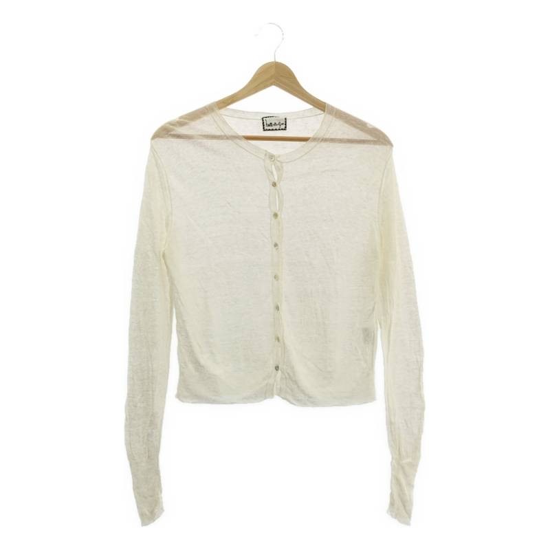 humoresque / ユーモレスク | crew neck cardigan リネン シルク クルーネック ニットカーディガン | F..