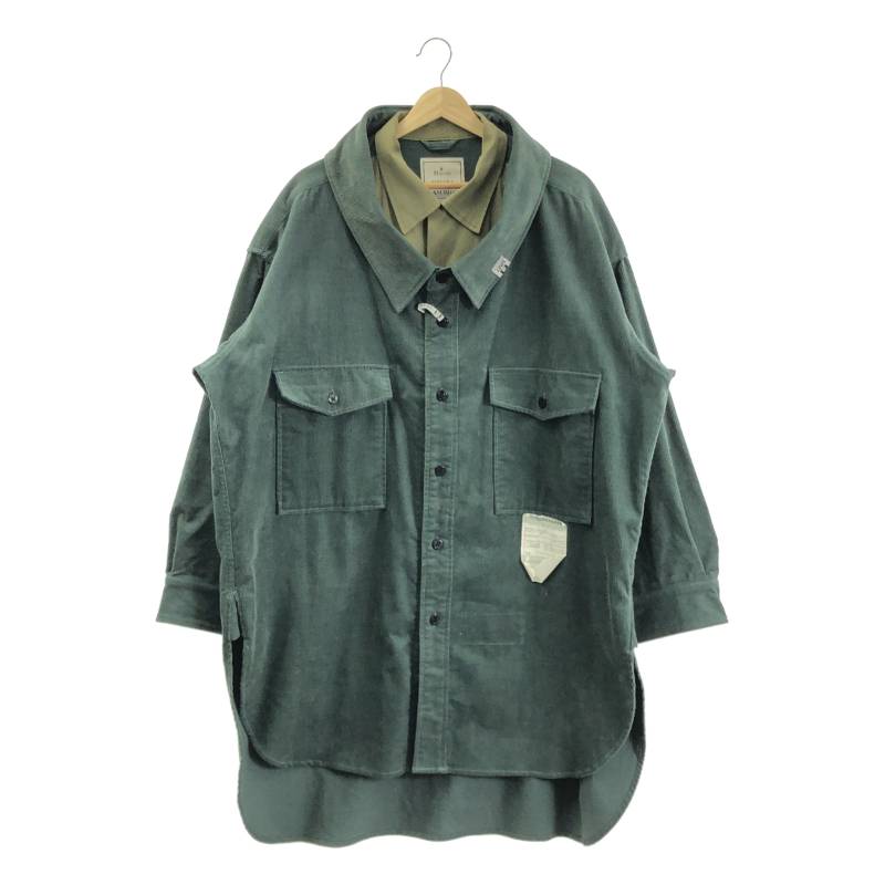 新品　ミハラヤスヒロ　シャツ　ドッキング　変形　パンツ　ボタンロゴ刻印　ブラック 新品 ミハラヤスヒロ シャツ ドッキング 変形 パンツ ボタンロゴ