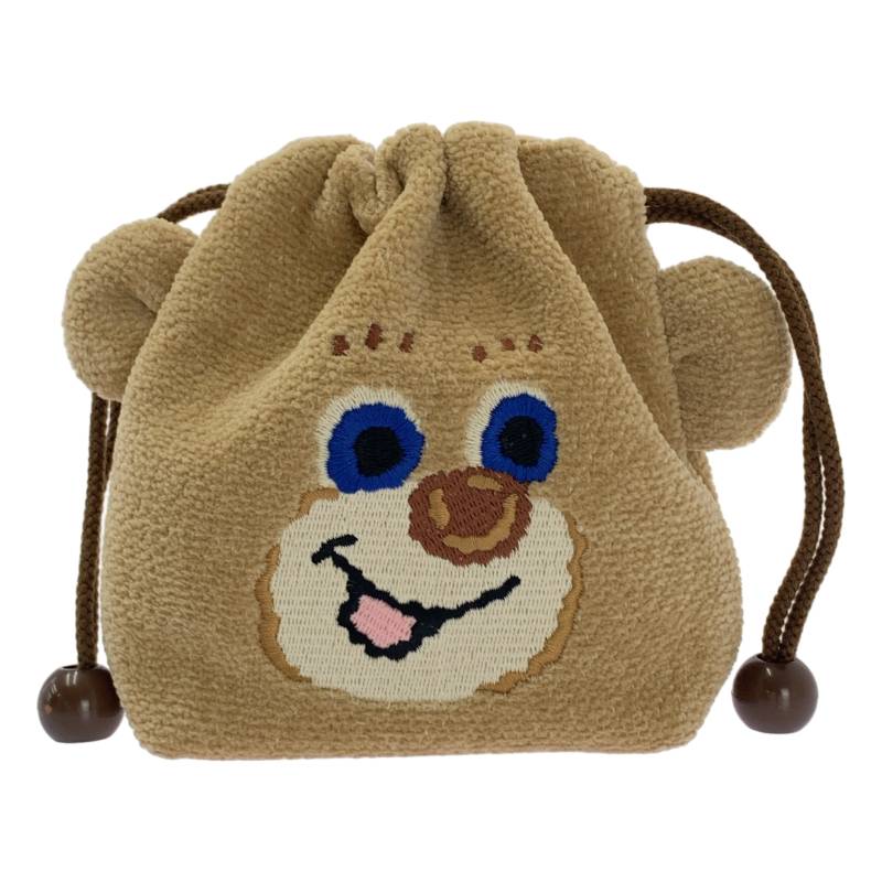 【美品】 LOVERARY BY FEILER / ラブラリーバイフェイラー | ドアップ テディ ボーイ 巾着ポーチ | ベージュ | レディースのサムネイル