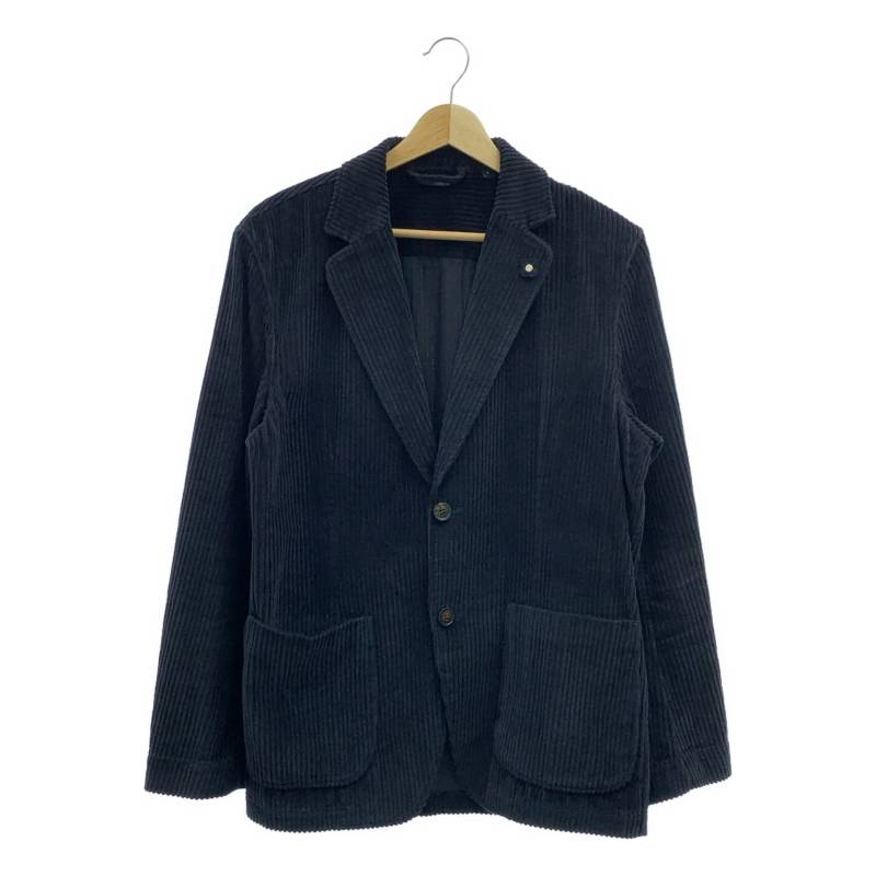 LARDINI / ラルディーニ | コーデュロイ 2B テーラードジャケット | L | ネイビー | メンズ