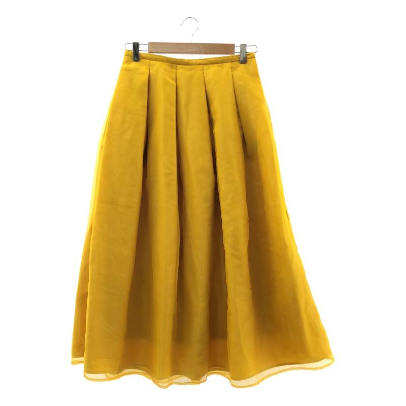 TSURU by Mariko Oikawa / ツルバイマリコオイカワ | チュール レイヤード フレアスカート | 36 | イエロー | レディース(4)