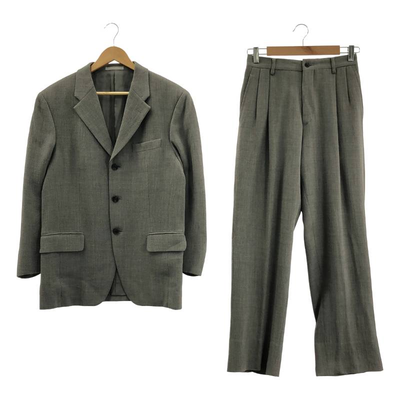ISSEY MIYAKE MEN / イッセイミヤケメン | 2000AW | セットアップ / ウール レーヨン 楊柳 3B テーラードジャケット / 2タック スラックス | 1 | グレー | メンズ