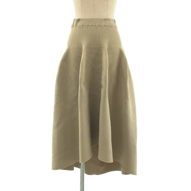 CFCL / シーエフシーエル | POTTERY ROUNDED HEM SKIRT / ポッテリー ラウンド ヘム ウエストゴム スカート | 1 | ベージュ | レディース