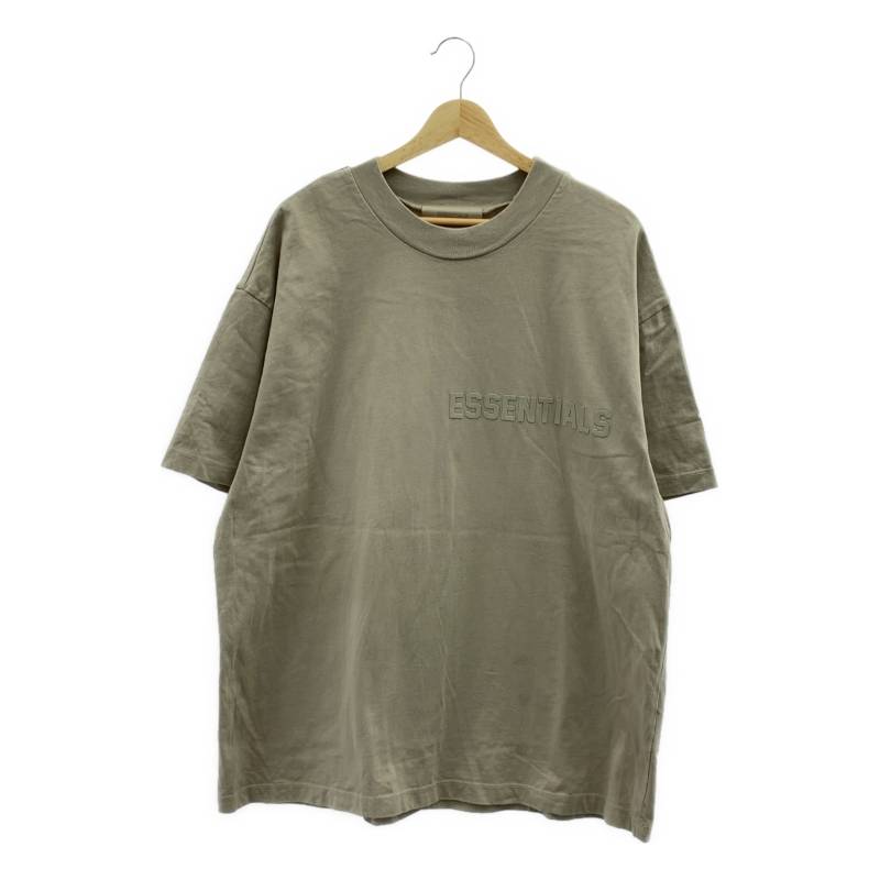FOG ESSENTIALS / エフオージーエッセンシャルズ | フロッキー ロゴ Tシャツ | M | ベージュ | メンズ