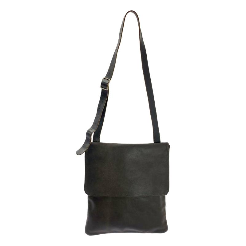 Maison Martin Margiela / メゾンマルタンマルジェラ | レザー フラップ ショルダーバッグ | ブラウン系 | メンズ