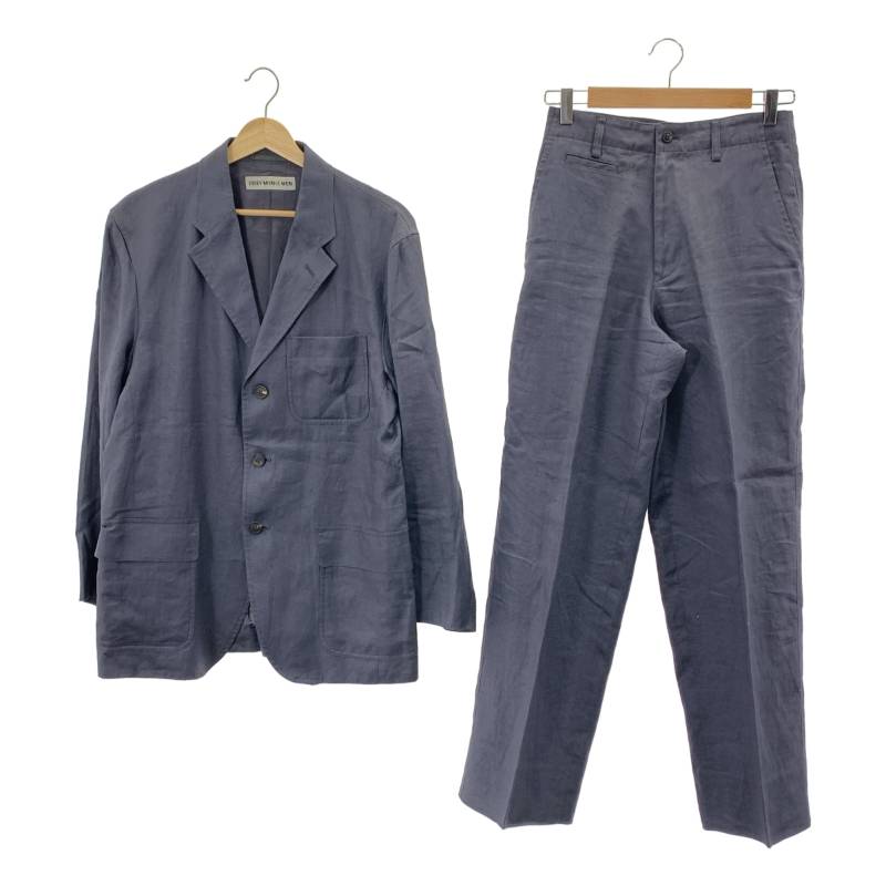 ISSEY MIYAKE MEN / イッセイミヤケメン | 2001SS | セットアップ / リネン 3B テーラードジャケット / スラックス | 1 | ネイビー | メンズ