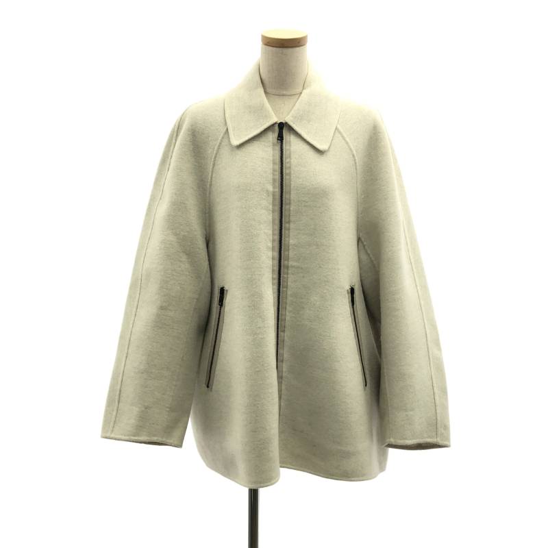 SOFIE D'HOORE / ソフィードール | ウール オーバーサイズ ジップ ジャケット | 36 | ベージュ | レディース