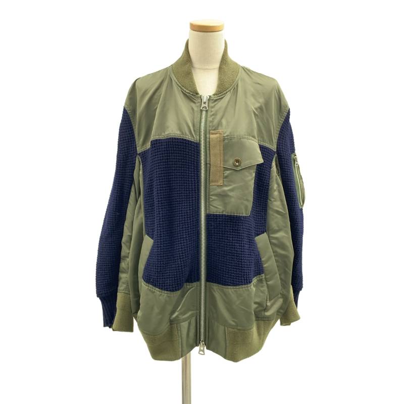 サカイ サイズ:1  19-04719 MA-1切替リブニット 中古 BS99 サカイ 19-04719 MA-1切替リブニット レディース 1 サカイ sacai 19