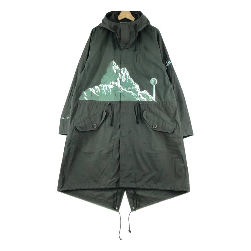 【美品】 UNDER COVER / アンダーカバー | 2022SS | workshop OGRE YOU ASSHOLE / オーバーシルエット モッズコート フーディ | 3 | オリーブ | メンズ