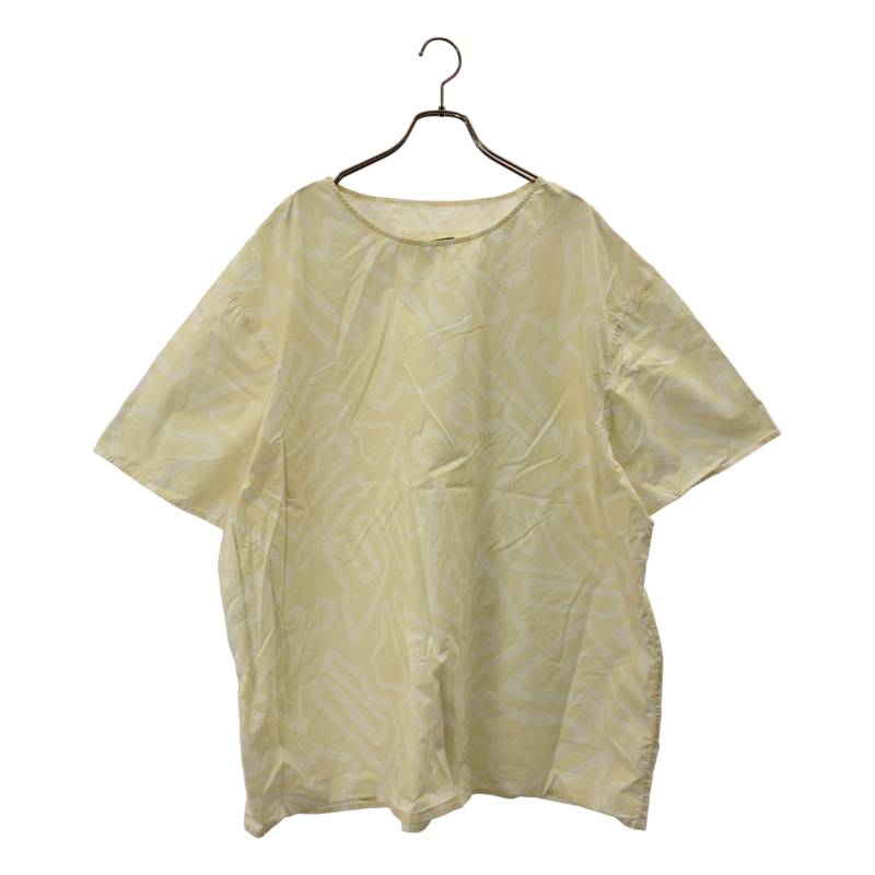 TOOGOOD / トゥーグッド | 2021SS | × Birkenstock / ビルケンシュトック 総柄プリント プルオーバー オーバーサイズTシャツ | M | ベージュ系 | メンズ